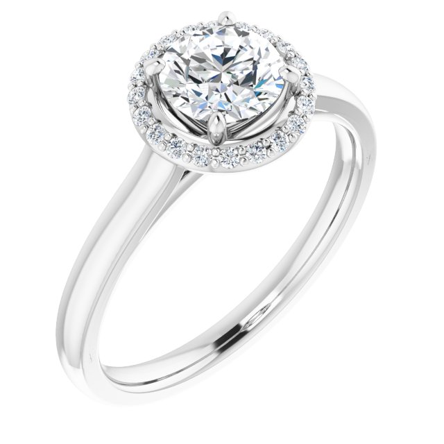 Halo-Style Engagement Ring