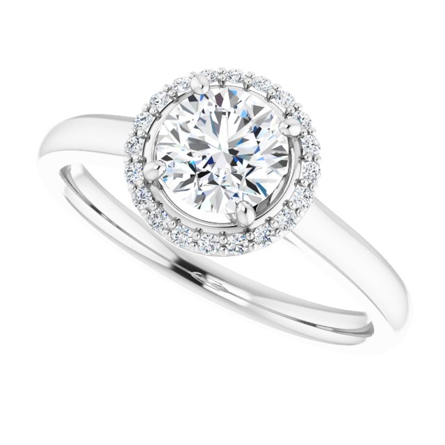 Halo-Style Engagement Ring
