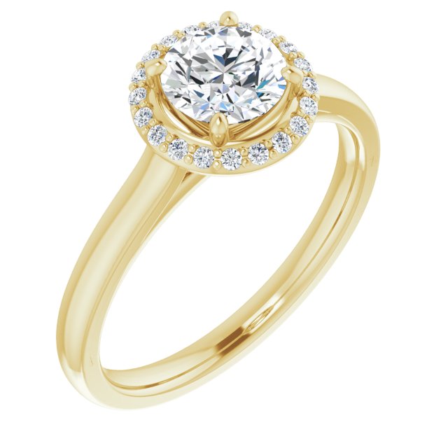 Halo-Style Engagement Ring