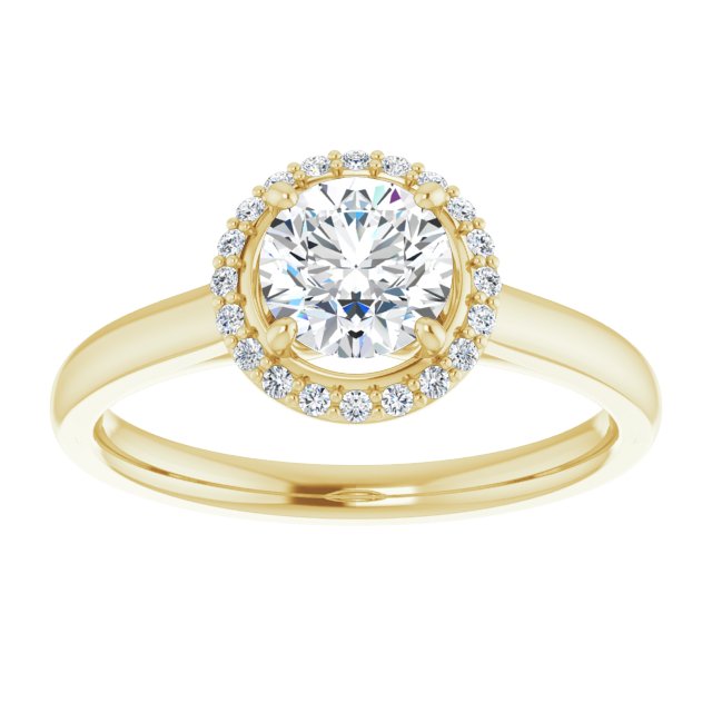 Halo-Style Engagement Ring