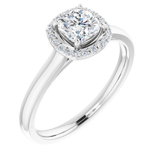 Halo-Style Engagement Ring