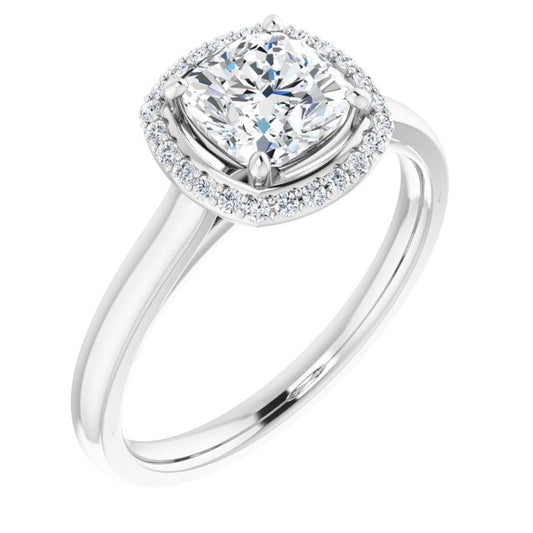 Halo-Style Engagement Ring