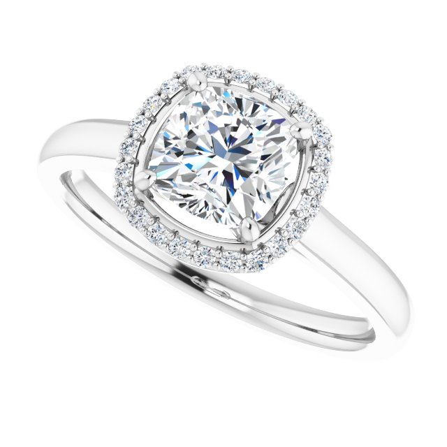Halo-Style Engagement Ring