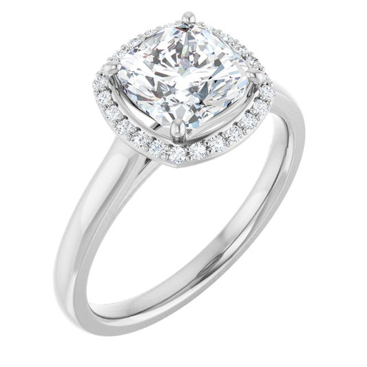 Halo-Style Engagement Ring