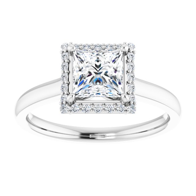 Halo-Style Engagement Ring