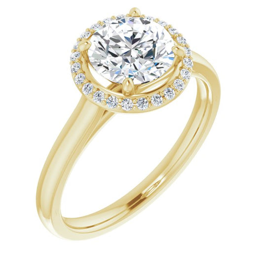 Halo-Style Engagement Ring