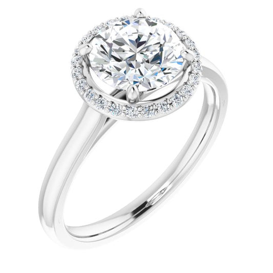 Halo-Style Engagement Ring