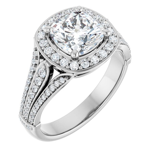 Halo-Style Engagement Ring