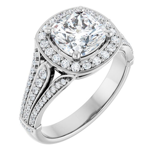 Halo-Style Engagement Ring