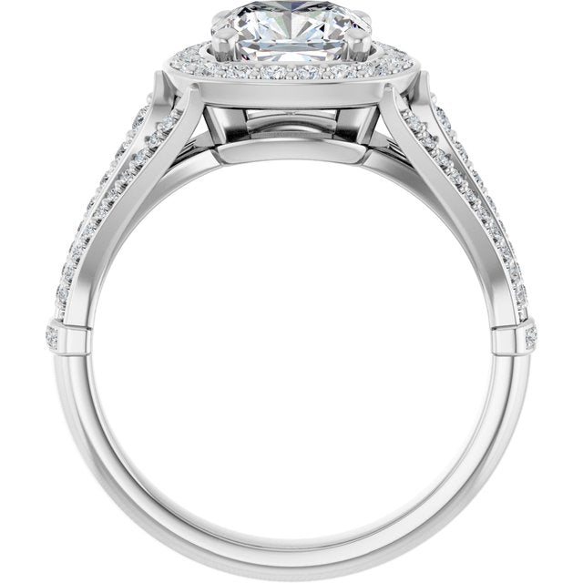 Halo-Style Engagement Ring