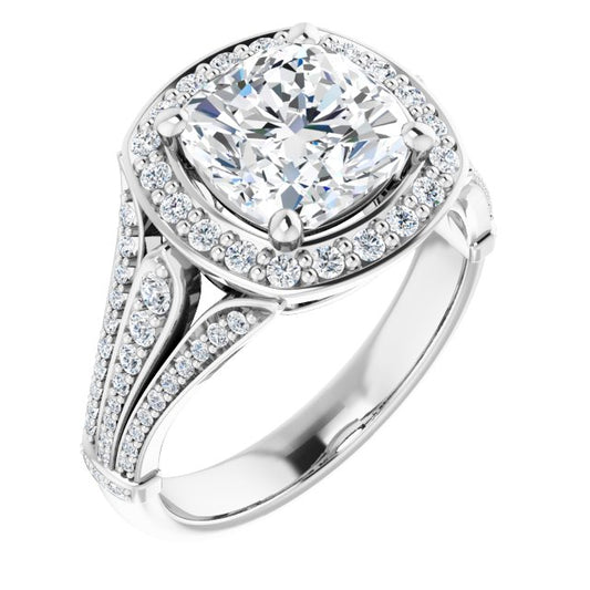 Halo-Style Engagement Ring