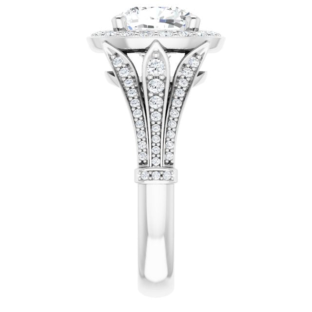 Halo-Style Engagement Ring