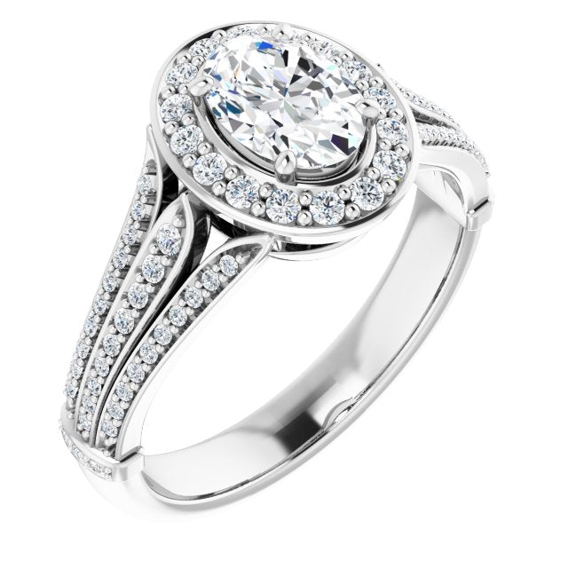 Halo-Style Engagement Ring