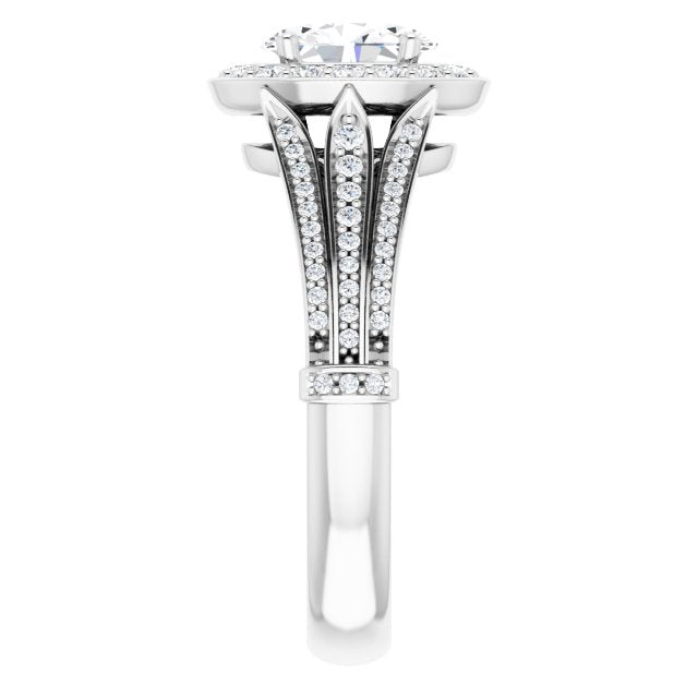 Halo-Style Engagement Ring