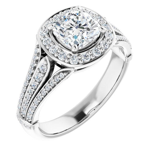 Halo-Style Engagement Ring