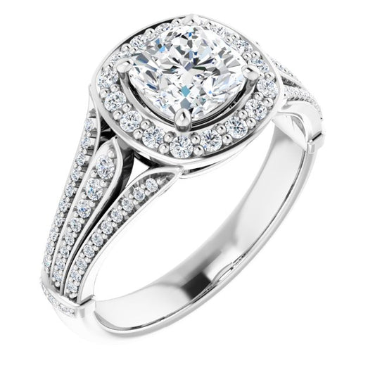 Halo-Style Engagement Ring