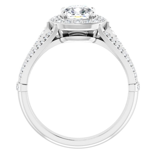 Halo-Style Engagement Ring