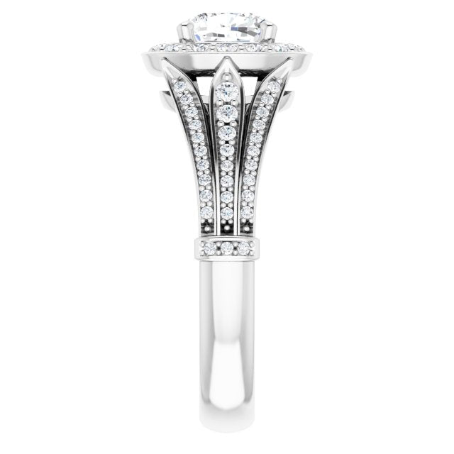 Halo-Style Engagement Ring