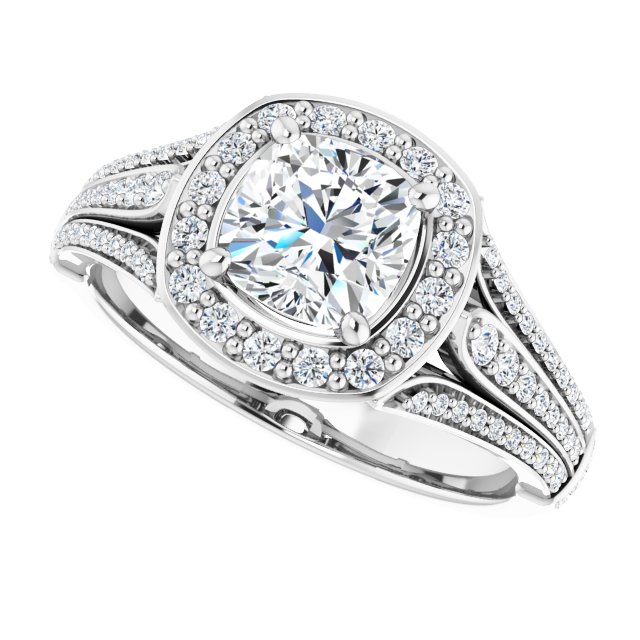 Halo-Style Engagement Ring