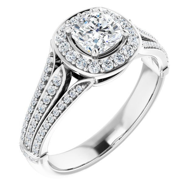 Halo-Style Engagement Ring