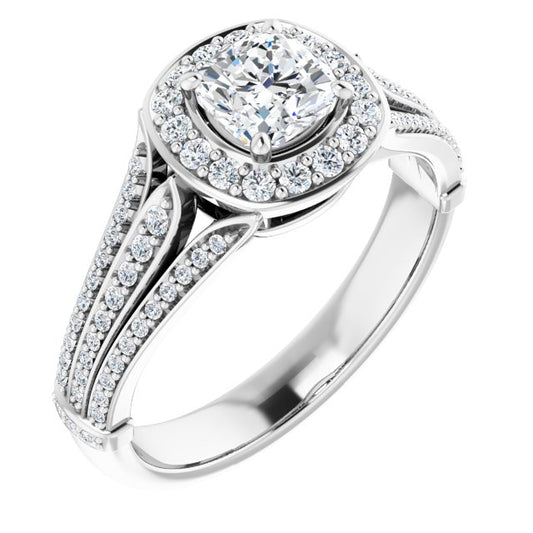 Halo-Style Engagement Ring
