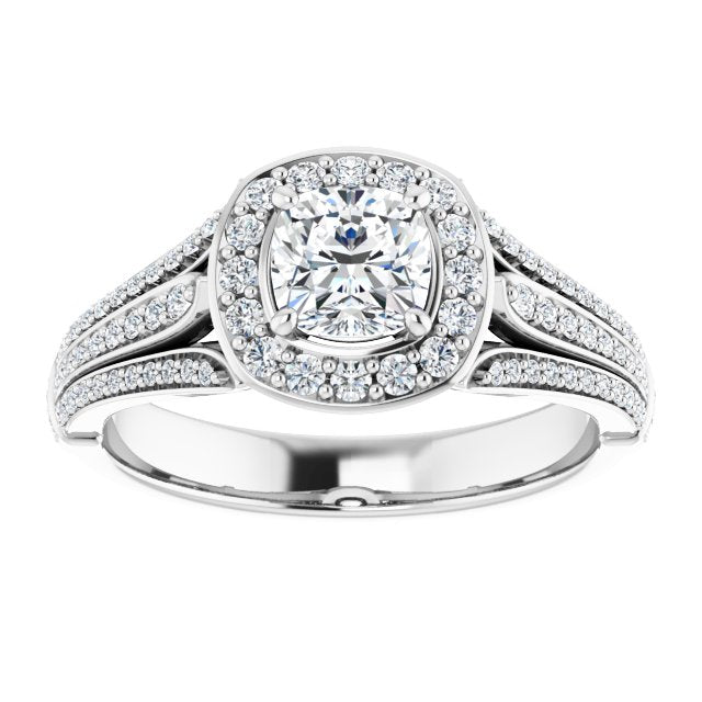 Halo-Style Engagement Ring