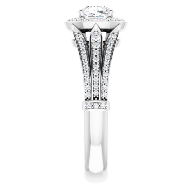 Halo-Style Engagement Ring