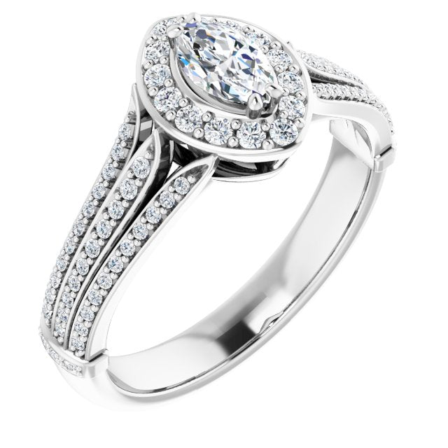 Halo-Style Engagement Ring