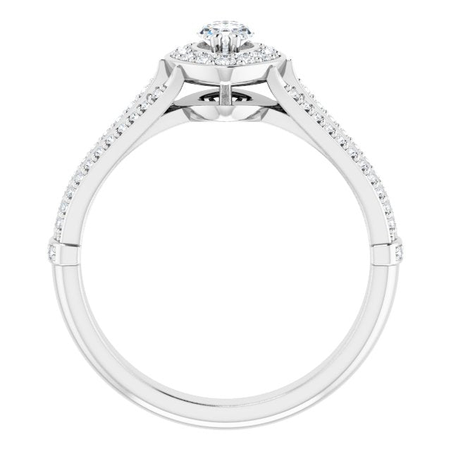 Halo-Style Engagement Ring