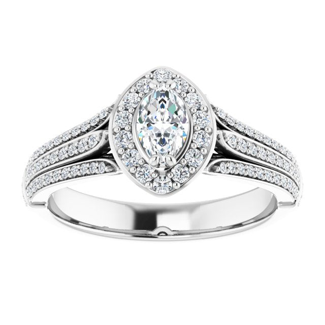 Halo-Style Engagement Ring