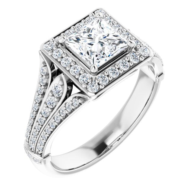 Halo-Style Engagement Ring