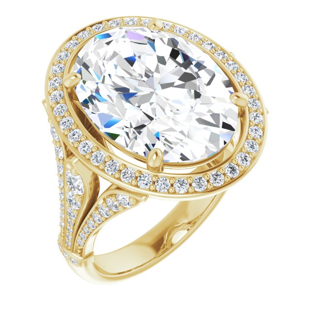 Halo-Style Engagement Ring