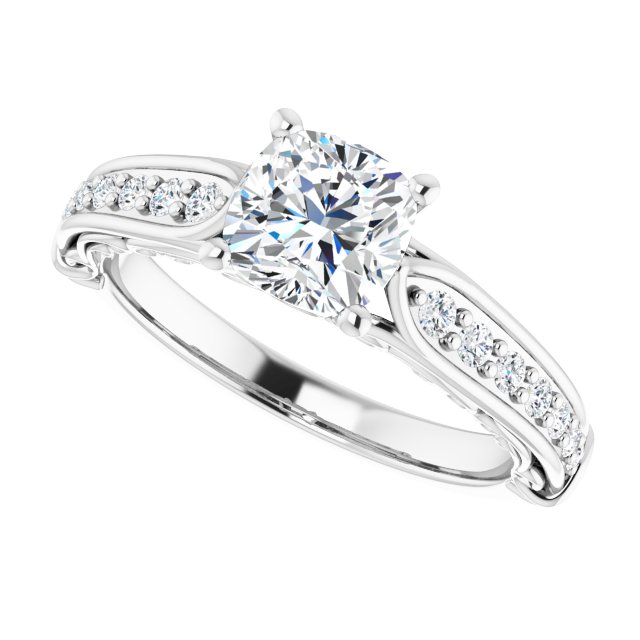 Accented Engagement Ring