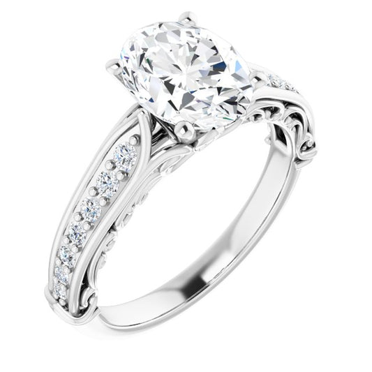 Accented Engagement Ring