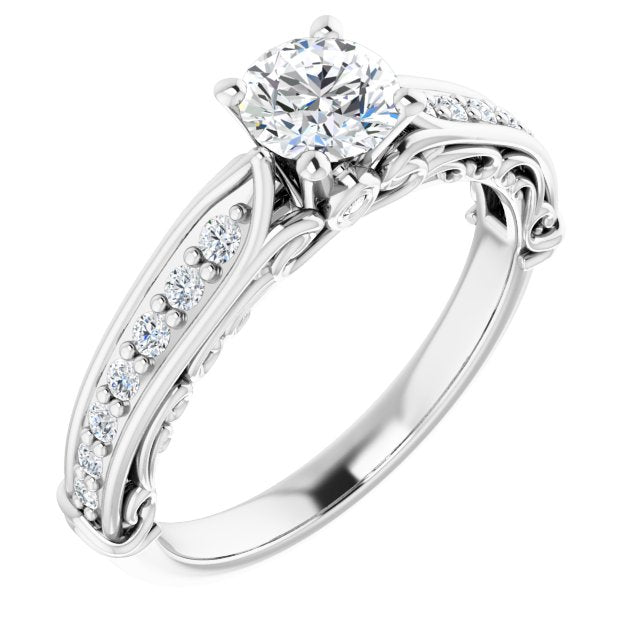 Accented Engagement Ring