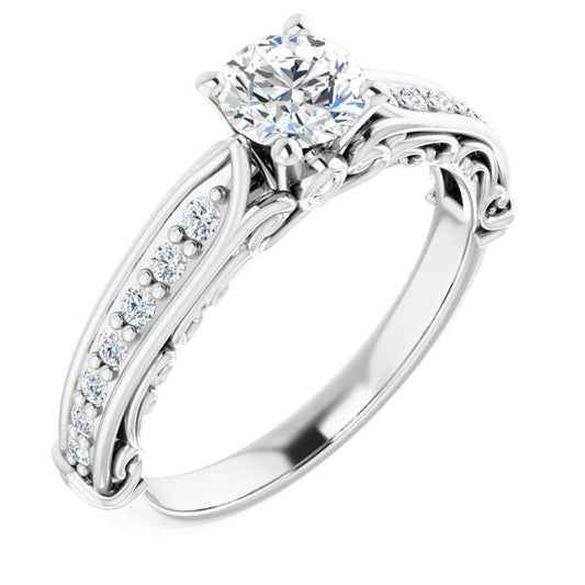 Accented Engagement Ring