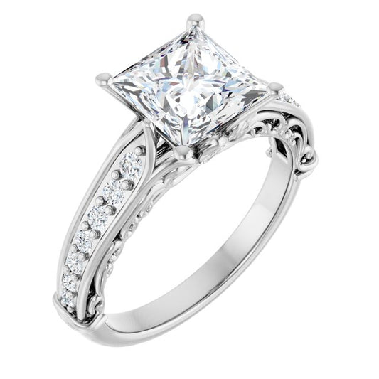 Accented Engagement Ring