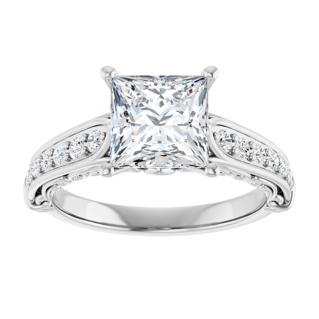 Accented Engagement Ring