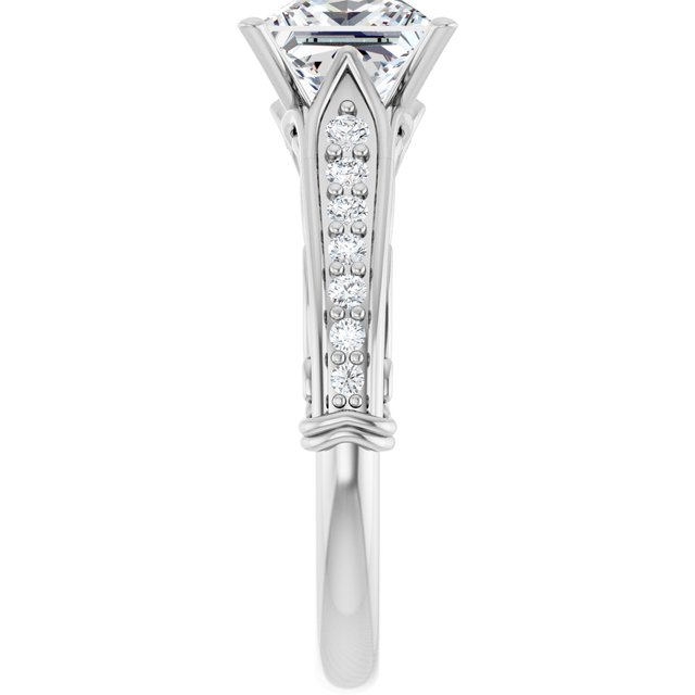 Accented Engagement Ring