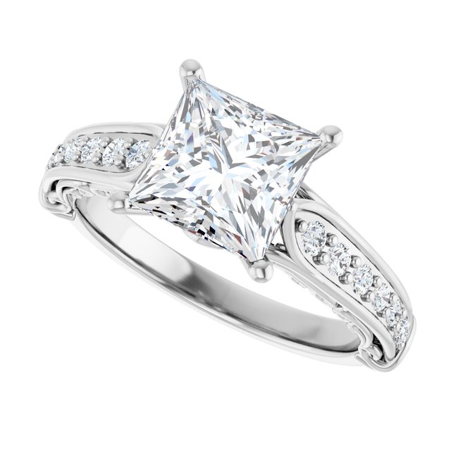 Accented Engagement Ring