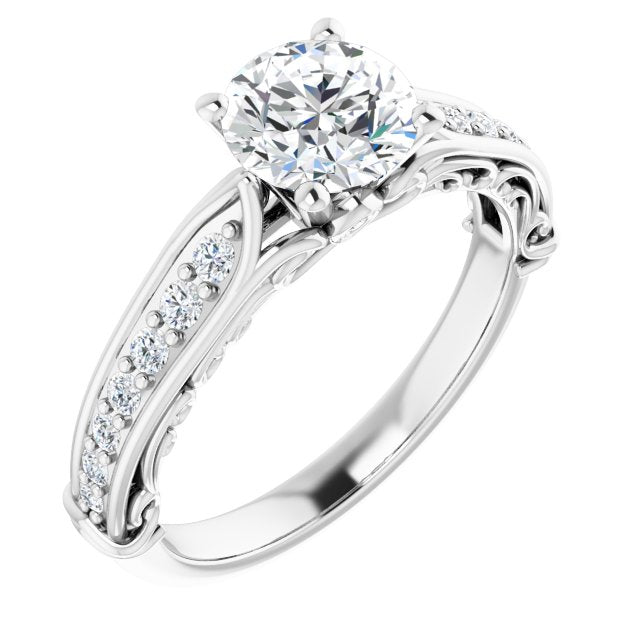 Accented Engagement Ring