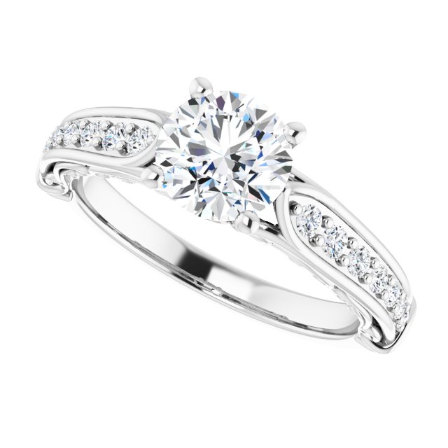 Accented Engagement Ring