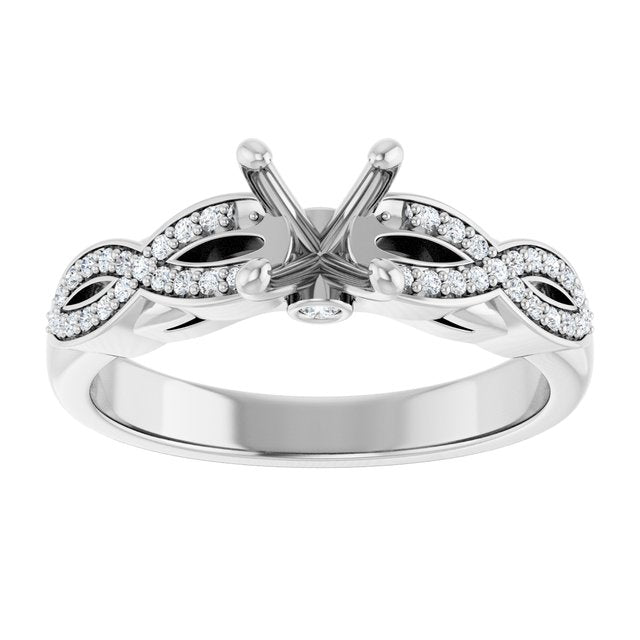 Infinity-Inspired Engagement Ring