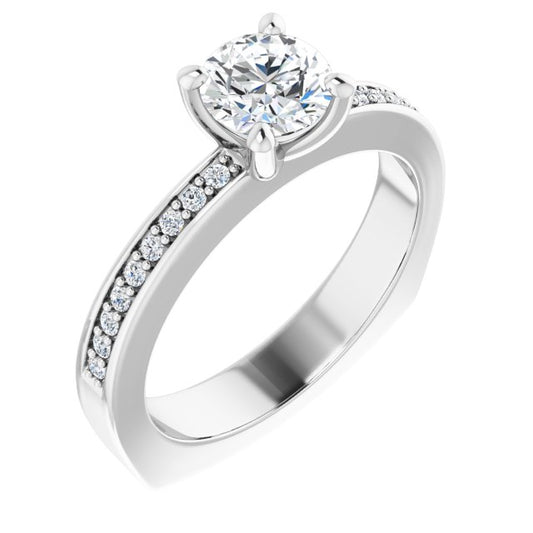 Accented Engagement Ring