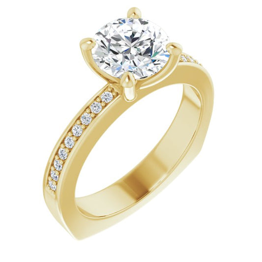 Accented Engagement Ring