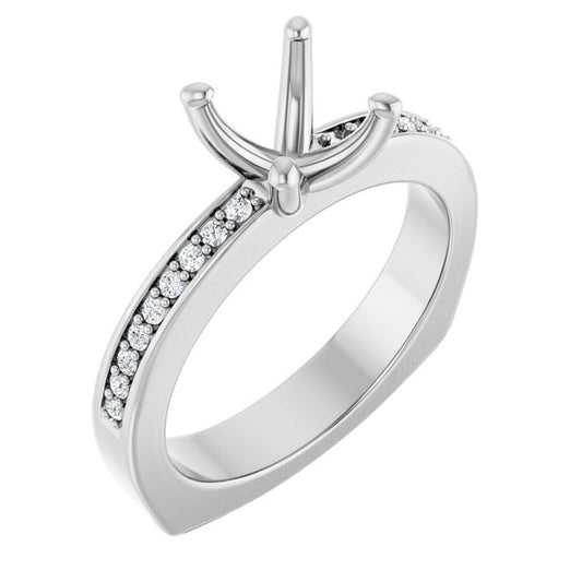 Accented Engagement Ring