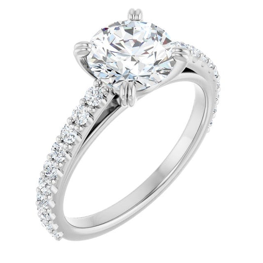 Accented Engagement Ring