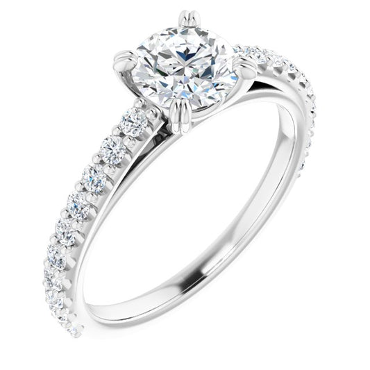 Accented Engagement Ring