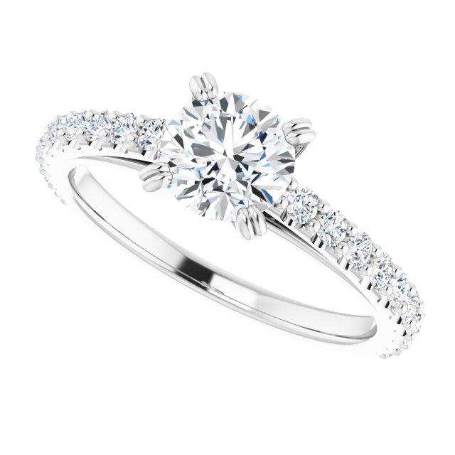 Accented Engagement Ring