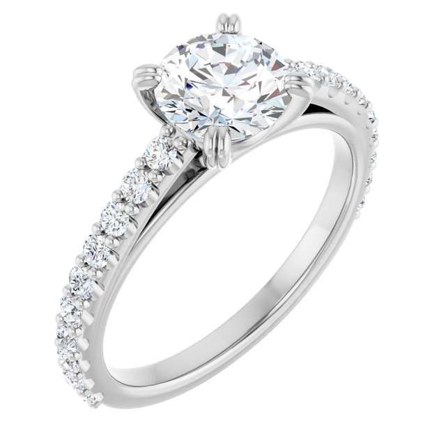 Accented Engagement Ring